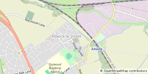 Map of Doncaster, South Yorkshire
