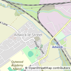 Map of Doncaster, South Yorkshire
