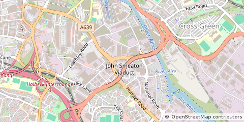 Map of Leeds, West Yorkshire