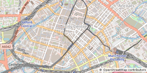 Map of Manchester