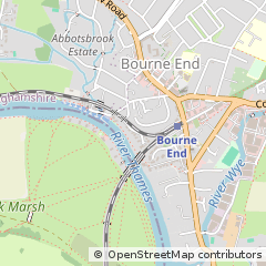Map of Bourne END, Buckinghamshire