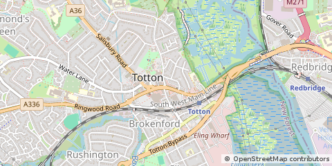 Map of Southampton, Hants