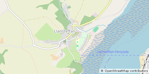 Map of Carmarthen