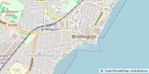 Map of Bridlington, East Yorkshire