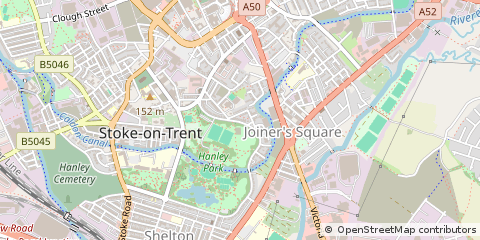 Map of Stoke-on-Trent