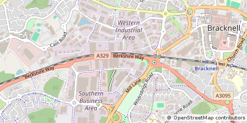 Map of Bracknell
