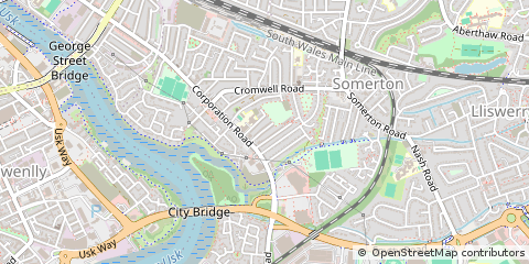 Map of Newport, Gwent