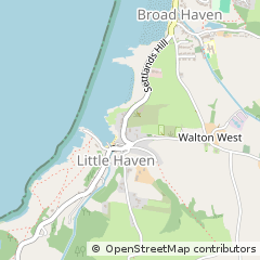 Map of Haverfordwest, Pembrokeshire