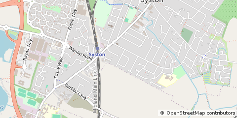 Map of Leicester, Leicestershire