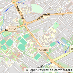 Map of Loughborough, Leicestershire