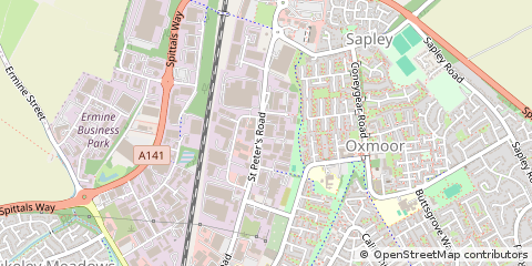 Map of Huntingdon, Cambridgeshire