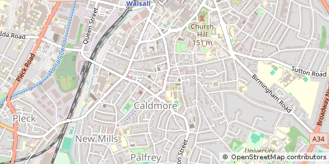 Map of West Midlands