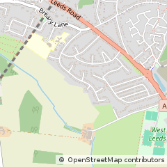 Map of Leeds, West Yorkshire