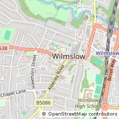 Map of Wilmslow, Cheshire