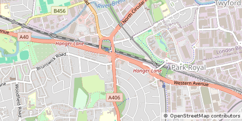 Map of Hanger Lane, London