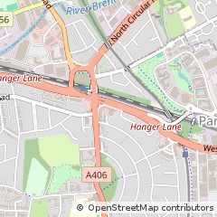Map of Hanger Lane, London