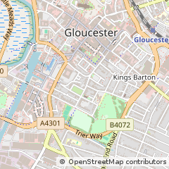 Map of Gloucester