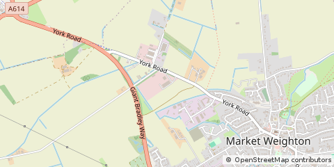 Map of East Yorkshire, North Yorkshire