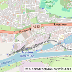 Map of Ashton on Ribble, Preston