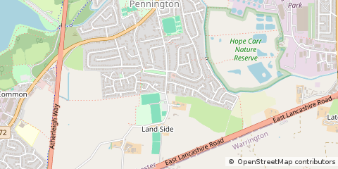 Map of Leigh, Lancashire