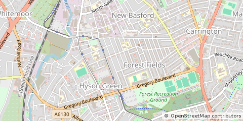 Map of Nottingham