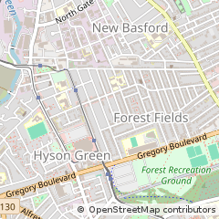 Map of Nottingham