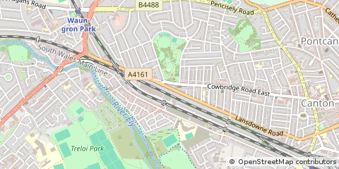 Map of Cardiff