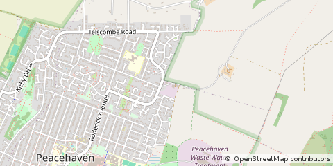 Map of Peacehaven, East Sussex