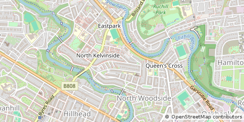 Map of Glasgow, Strathclyde