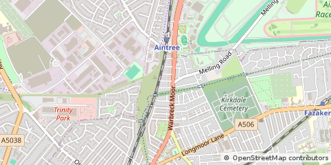 Map of Liverpool, Merseyside