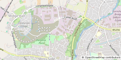 Map of Preston, Lancashire