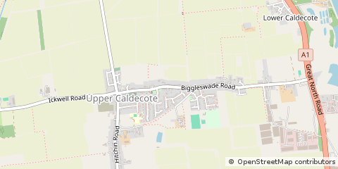 Map of Biggleswade, Bedfordshire