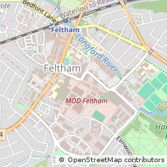 Map of Feltham, Middlesex
