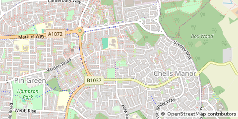 Map of Stevenage
