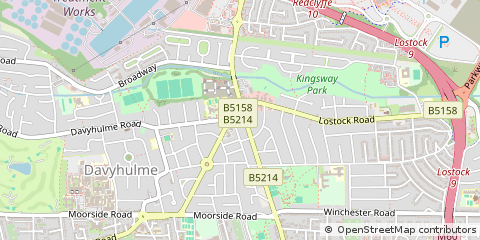 Map of Urmston, Manchester