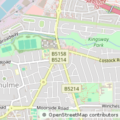 Map of Urmston, Manchester