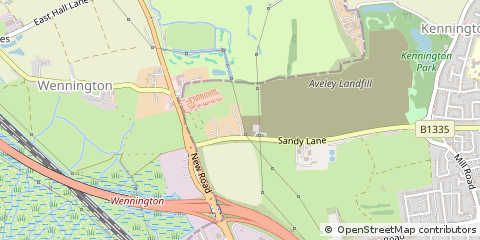 Map of South Ockendon, Essex