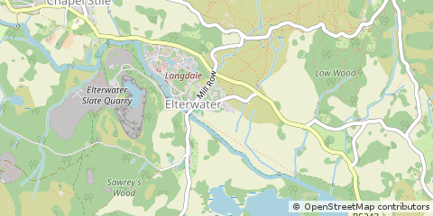 Map of NR Ambleside, Cumbria