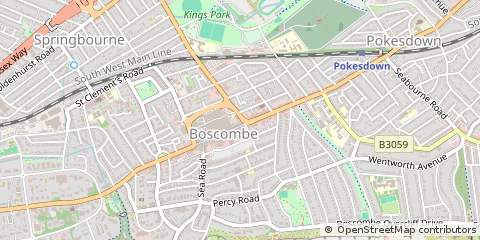 Map of Bournemouth