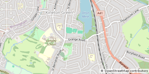 Map of Solihull, West Midlands