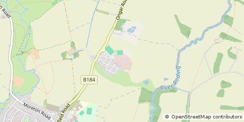 Map of Ongar, Essex