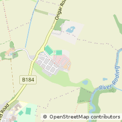 Map of Ongar, Essex