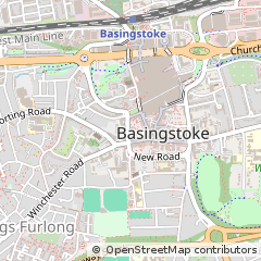 Map of Basingstoke, Hampshire