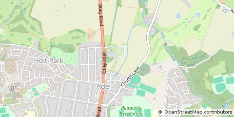 Map of Leeds, West Yorkshire