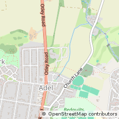 Map of Leeds, West Yorkshire