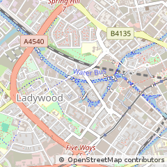 Map of Birmingham, West Midlands