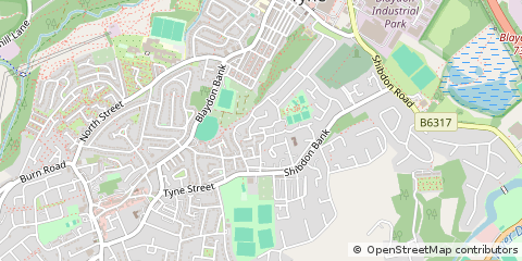 Map of Blaydon-on-Tyne