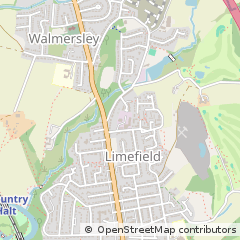 Map of Bury, Lancashire