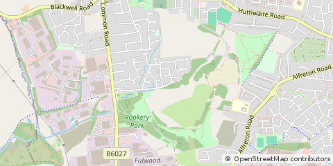 Map of Sutton-in-Ashfield, Nottinghamshire