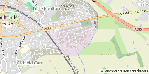 Map of Poulton-LE-Fylde